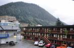 Nosso motel em Juneau, a capital do Alaska